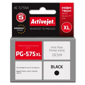 Картридж Activejet AC-575NX для Canon PG-575XL — совместимый черный XL, красящие чернила 16,5 мл, 1 шт.