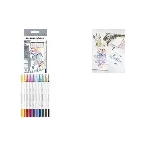 Fineliner Faber-Castell Duo 0.4 mm, assorted colors, set of 10
