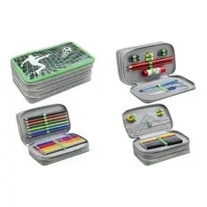 Пенал Faber-Castell 577473 с дизайном «футбол», вмещает 36 предметов, 18,8×11,0 см