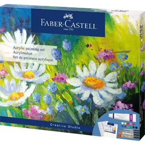 Набор акриловых красок Faber-Castell Creative Studio 18 шт Многоцветный