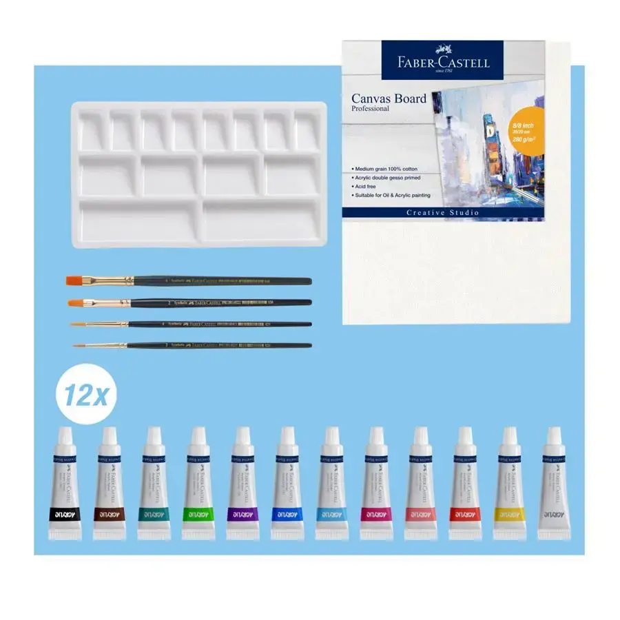 Akrila gleznošanas komplekts Faber-Castell Creative Studio Photo 2