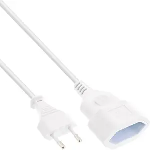 Power cable InLine 16686W 0.5m CEE7/16 H03VVH2-F 250V 2.5A