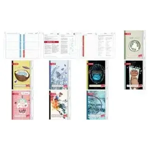 ROTH Homework Notebook Think Green A5 Lined — 104 Sheets, Ruled Pages
