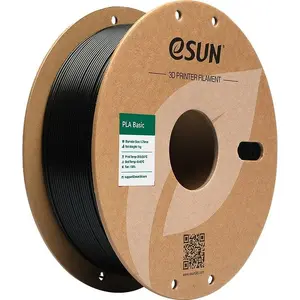 PLA filament eSun PLA-BASIC175B1P1 1.75 mm Black 1 kg for FDM 3D printers
