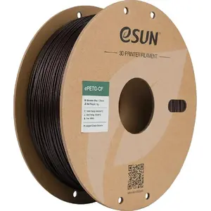 3D drukas materiāls eSun EPETG-CF 1.75 mm 1 kg — melni sarkans