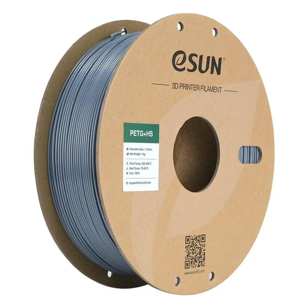 ESun PETG+HS 1.75 mm Pelēks