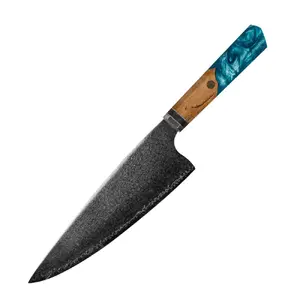Kitchen Knife Usugiri JH-D-015 Damascus Steel 8.4 inch blade