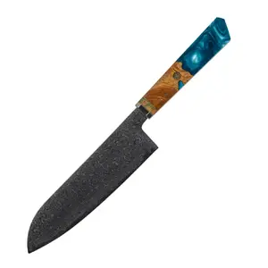 Santoku knife Usugiri JH-D-015 — 7.5 inch Damascus steel blade
