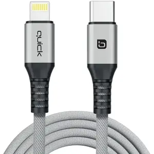 Lādēšanas un datu kabelis Quick QB-112 USB-C uz Lightning 1,5 m