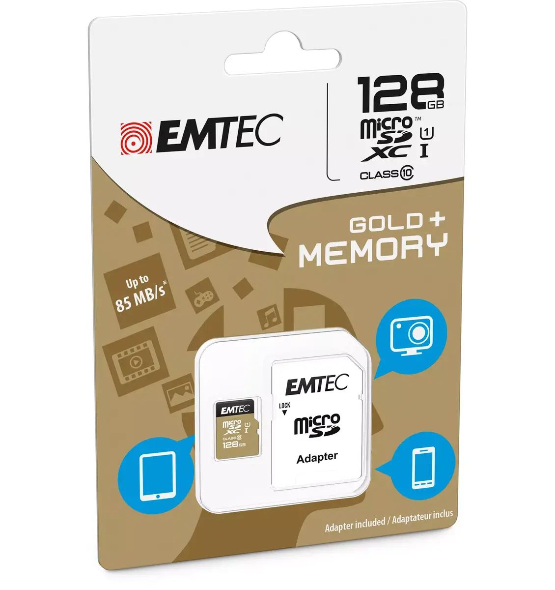 Flash Memory Emtec 128GB ECMSDM128GXC10GP Photo 2