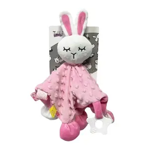 Мягкая игрушка TULILO Milly Bunny 25x25 см, плюшевый комфортер для ребёнка