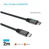 Magnētiska pītā USB-C–USB-C kabelis FIXED FIXDBM-CC2-GR Photo 3