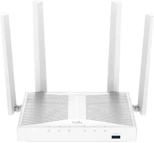 Tabletop wireless router Cudy WR1300S — Dual-band 2.4/5 GHz, Wi‑Fi 5, Gigabit Ethernet, 4 LAN, USB, 4 antennas