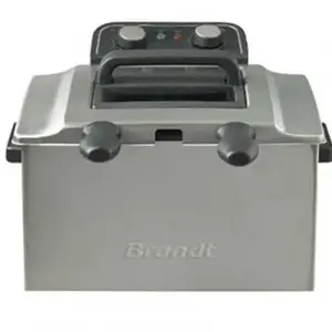 Фритюрница SENCOR FRI2203E — ёмкость 5 л, мощность 3000 Вт, отдельно стоящая, чёрная нержавеющая сталь
