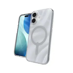 Чехол ZAGG Milan Snap Case для Apple iPhone 17 Glitter Swirl Silver