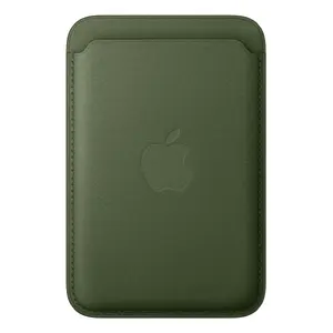 Card holder Apple iPhone FineWoven Wallet with MagSafe Moss Green Microtwill