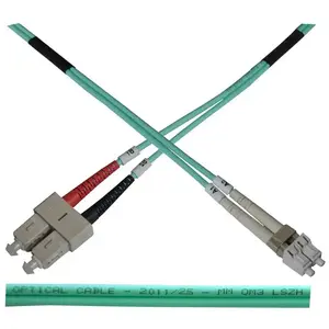 Duplex Optical Patch Cable LC–SC 50/125 µm OM3, 5 m, multimode