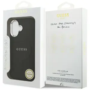 Protective MagSafe Phone Case GUESS for iPhone 17 — Classic Logo, Black