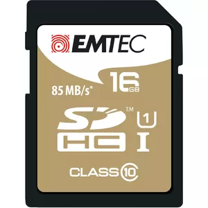Flash Memory Emtec 16GB SDHC Class10 Gold
