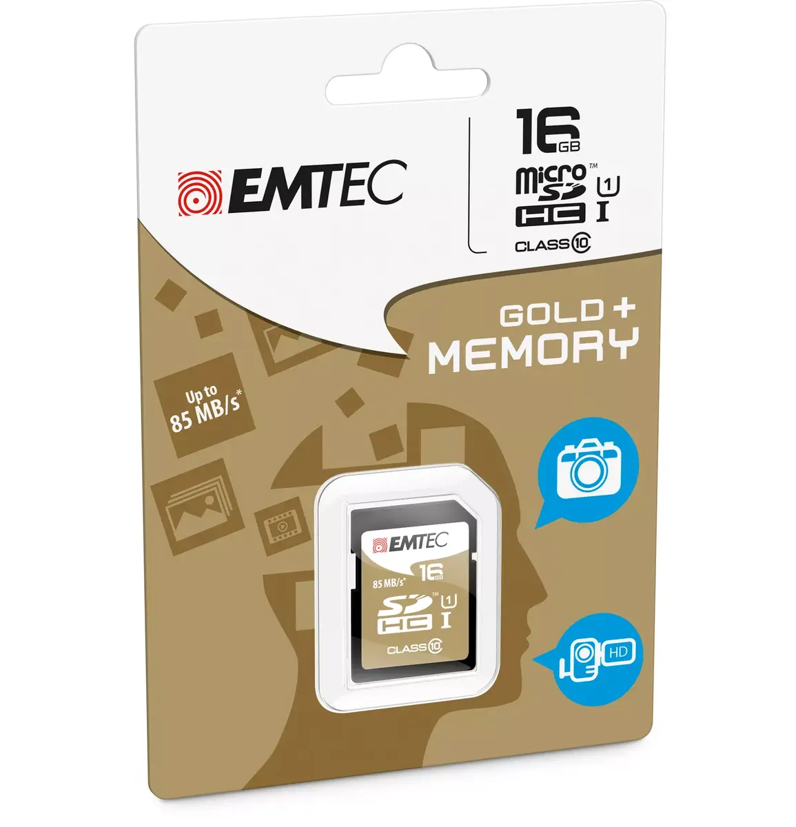 Флеш-память Emtec 16GB SDHC Gold Photo 2