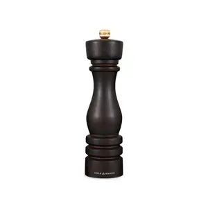 Salt grinder Cole and Mason London Chocolate Wood Beechwood, H18 cm, ceramic mechanism, adjustable grind