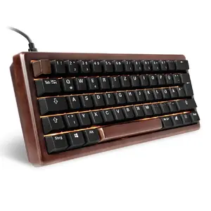 Sharkoon 100068100 Keyboard Office USB QWERTZ German Wood 61 Keys RGB LED