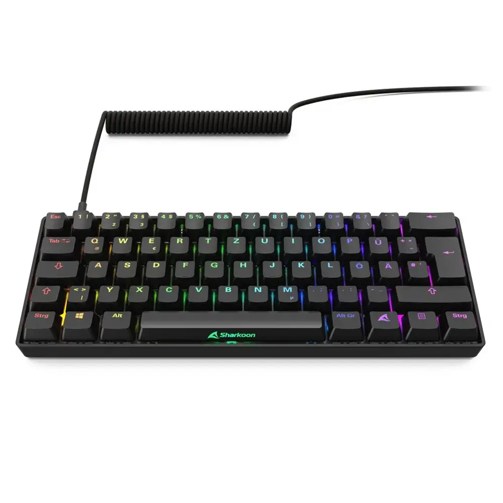 Клавиатура Sharkoon 100065629 USB QWERTZ Photo 3