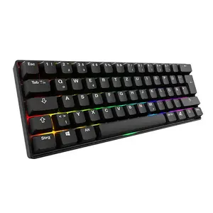 Keyboard Sharkoon 100065630 60% Wired USB QWERTZ German Black