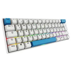 Клавиатура Sharkoon SGK50 S4 USB QWERTZ немецкая белая 60% RGB LED