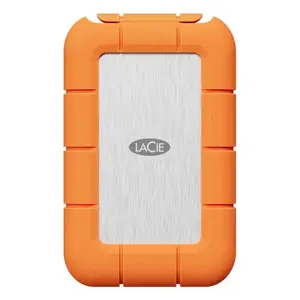 Внешний SSD LaCie STND4000400 4 ТБ USB4 Gen 3x2 Thunderbolt USB Type-C, оранжевый/нержавеющая сталь