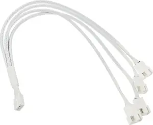 Fan splitter cable Kolink PGW-AC-KOL-161 35 cm braided white for 3-pin/4-pin fans