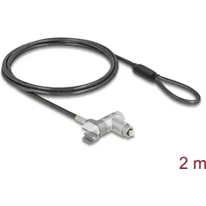 Laptop lock Navilock 22052 for MacBook Pro 2021–2024 14" and 16", 2 m cable