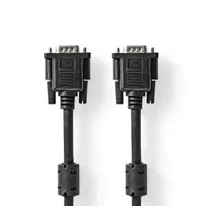 VGA cable Nedis CCGL59000BK20 2 m VGA (D-Sub) Black
