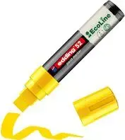 Marker Edding 52 EcoLine Yellow 4.0–15.0 mm — chisel-tip permanent marker, refillable