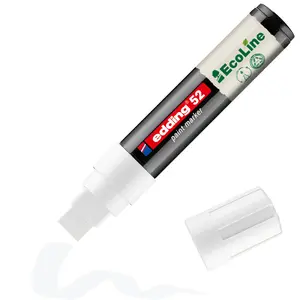 Krāsu marķieris Edding 52 EcoLine Balts 4,0 - 15,0 mm