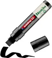 Маркер Edding 52 EcoLine чёрный, наконечник 4,0–15,0 мм, чёрные чернила, корпус с повторным наполнением