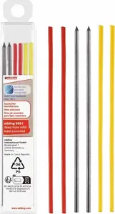 Refill pack for Edding 8881 deep-hole marker pencil — assorted colors, 6 pcs