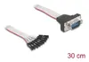 DELOCK RS-232 ленточный кабель 9‑конт., 30 см Photo 2