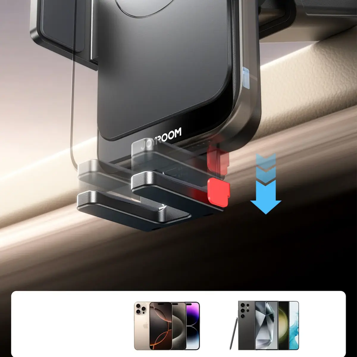 Авто держатель Joyroom JR-ZS241S 15W беспроводная зарядка Photo 2