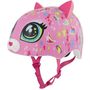 Bērnu velosipēda ķivere C-PREME RASKULLZ ASTRO CAT rozā S (50–54 cm) 5+ gadiem