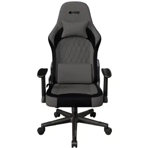 Spēļu krēsls Fury S8 (NFF-2360) — pelēks apvalks, ergonomisks siluets, regulējamas detaļas