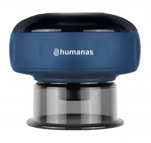 Banku komplekts Humanas BB01 Plus zils – silikona bankas terapijai un masāžai