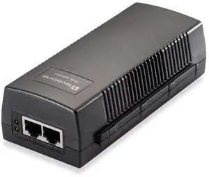 PoE injector adapter LEVELONE POI-3015 30W — power over Ethernet injector, black