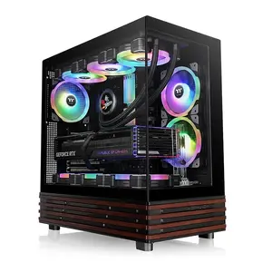 Thermaltake View 270 Plus WS ARGB Mid Tower Chassis — Midi Tower PC case, supports ATX/EATX/Micro-ATX/Mini-ITX, tempered glass, ARGB, 2x 120mm side + 1x 120mm rear fans