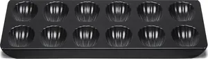 Madeleine mold Patisse 40 cm black steel baking tray for madeleines