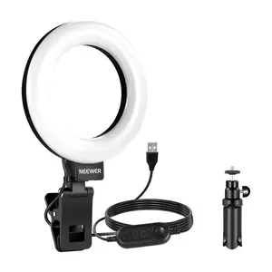 Neewer BR60 5-inch Clip-on Ring Light with Adjustable Brightness and USB Power