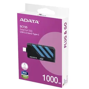 SSD Disk External ADATA 1TB 2.5 inch USB 3.2 SC735