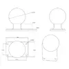 RAM Mounts Ball Base 1.5" x 2.5" 4-Hole Pattern Photo 2