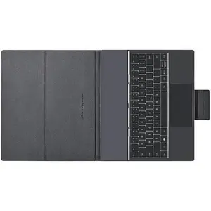 Keyboard case for Onyx Boox Note Max and Tab X C — brown protective folio with integrated keyboard