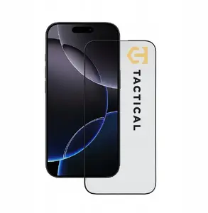 Защитное стекло Tactical для Apple iPhone 17 Air — 5D, чёрное